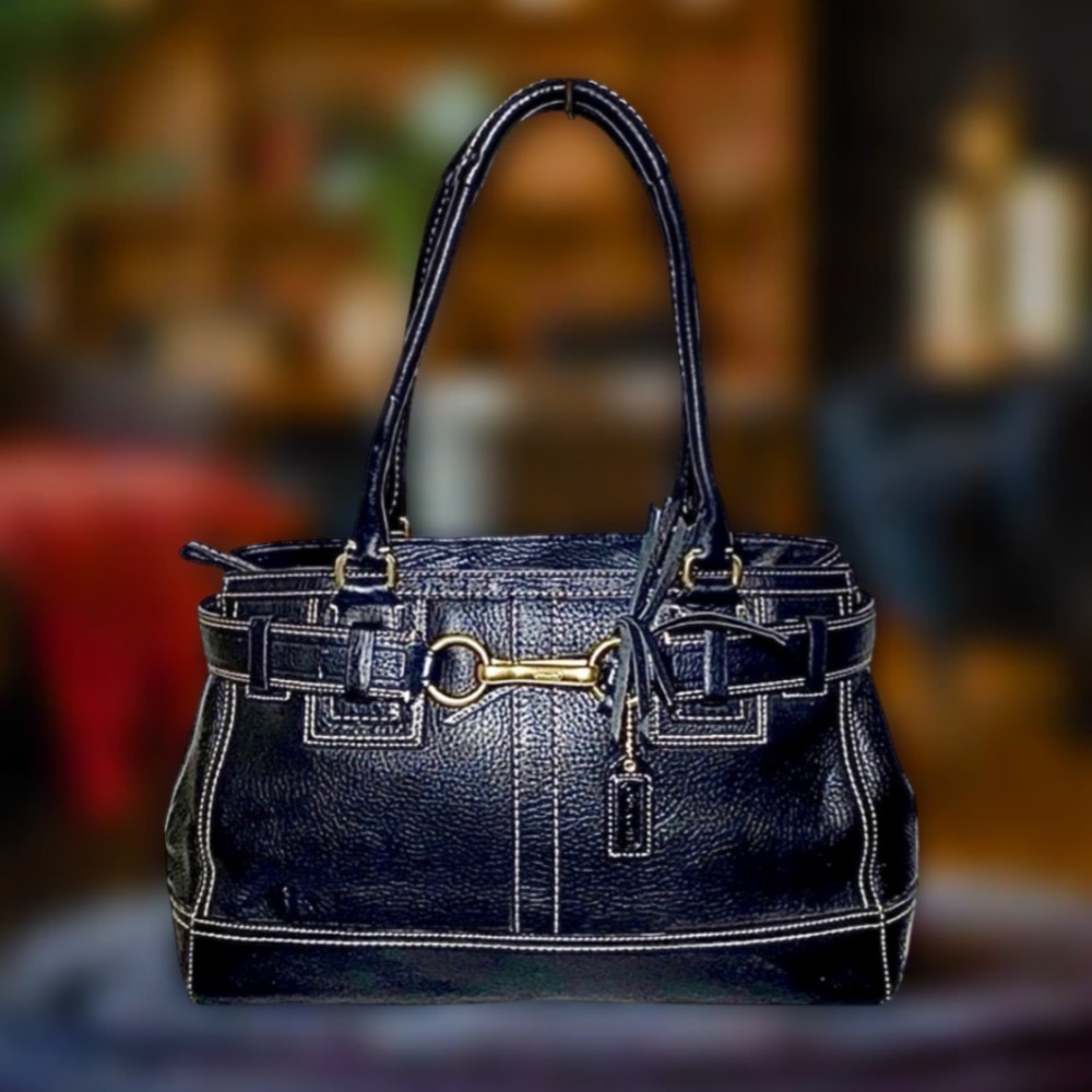 Coach Hampton Coach Leather Satchel like new